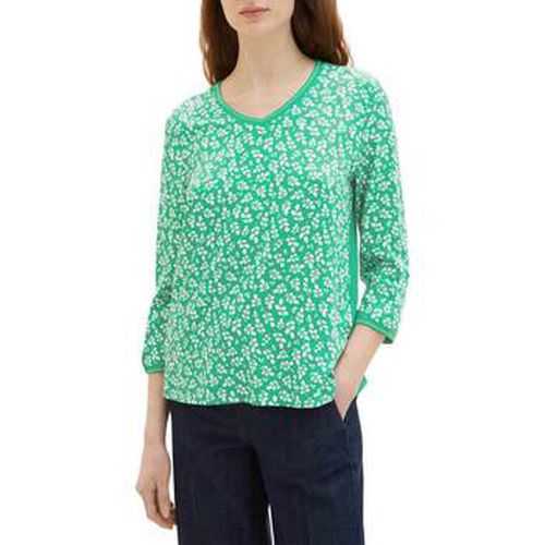 T-shirt Tee Shirt FLORAL DESIGN Green - Tom Tailor - Modalova