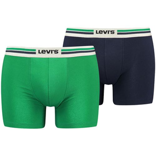 Caleçons Boxer LEVI'S® LOGO Green Navy (lot de 2) - Stichd - Modalova