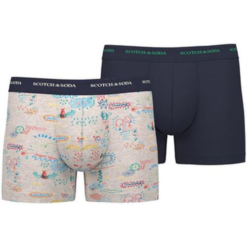 Caleçons Boxers SCOTCH SODA ICONIC Navy/White - Stichd - Modalova