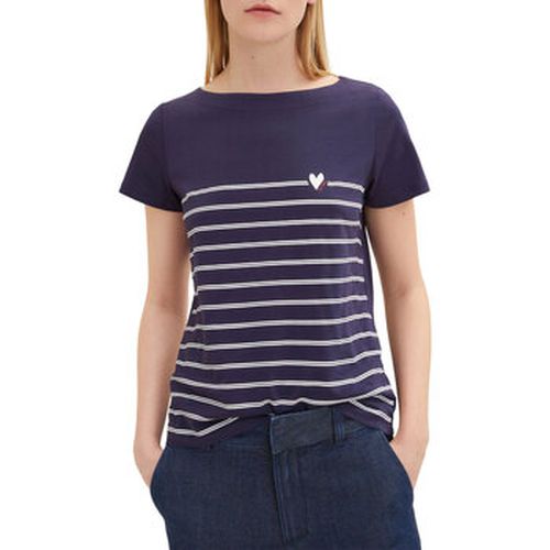 T-shirt Tee Shirt STRIPED Navy - Tom Tailor - Modalova