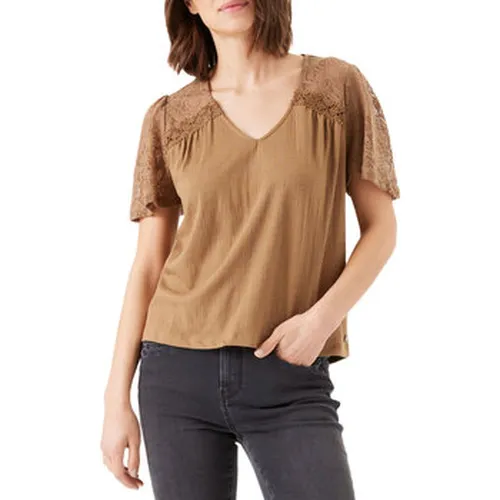 T-shirt Tee-shirt UNI DENTELLE Golden - Garcia - Modalova