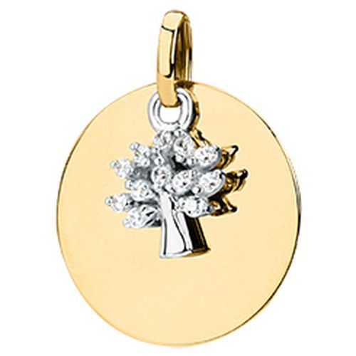 Pendentifs Pendentif en or 375/1000 et zircon - Cleor - Modalova