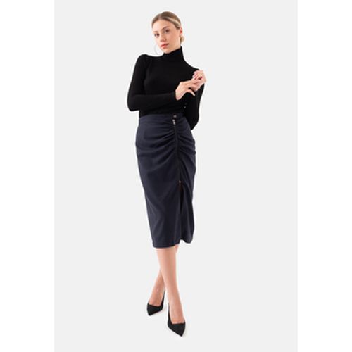 Jupes Crowbar Pattern Women's Midi Skirt With Zipper On The Side - Just Like You - Modalova