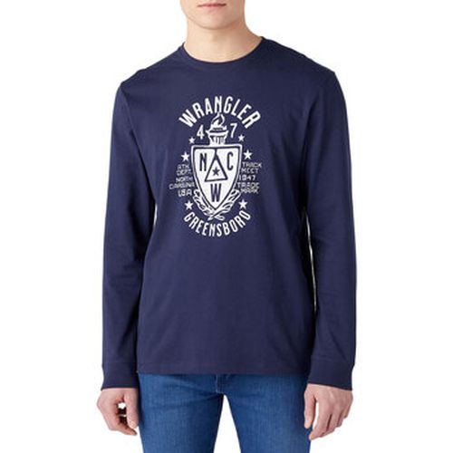 T-shirt Tee Shirt ML AMERICANO Navy - Wrangler - Modalova