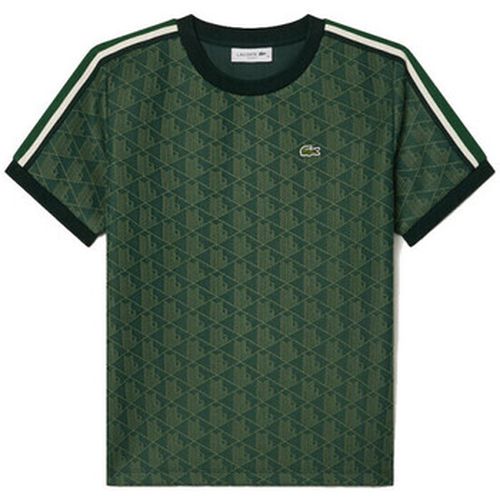 T-shirt T-SHIRT MONOGRAMME SLIM FIT EN JACQUARD - Lacoste - Modalova