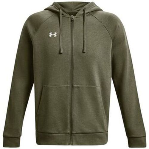 Sweat-shirt Pull Rival Fleece Full-Zip Marine Green/White - Under Armour - Modalova