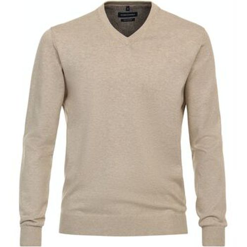 Sweat-shirt Pull Col-V Ecru - Casa Moda - Modalova