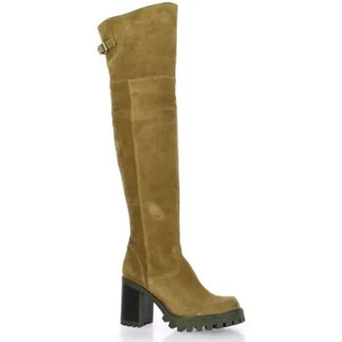 Bottes Genouilleres cuir velours - Spaziozero - Modalova