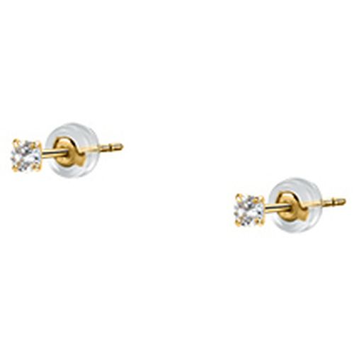 Bijoux Boucles d'oreilles en or 375/1000 et zircon - Cleor - Modalova