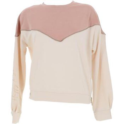 Sweat-shirt Lola sweat col rond creme/bois rose - Happy And So - Modalova