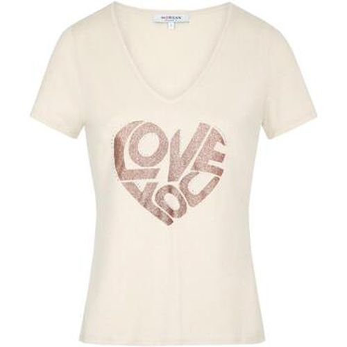 T-shirt Morgan Dcool beige clair - Morgan - Modalova