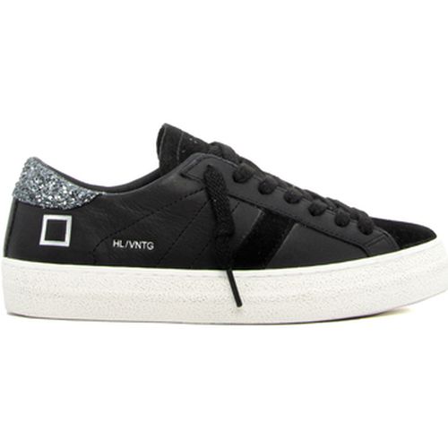 Baskets D.A.T.E. HL-VC-BK HILL LOW VINTAGE CALF BLACK - Date - Modalova