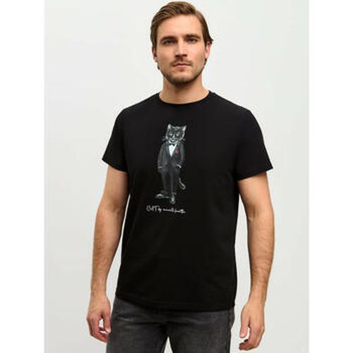 T-shirt Black Printed T-shirt GROOM CAT - Maniita Lacitta - Modalova