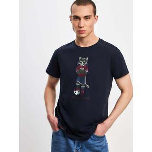 T-shirt Blue Printed T-shirt FOOTBALL CAT - Maniita Lacitta - Modalova