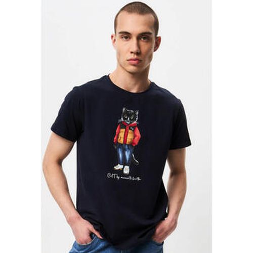 T-shirt Blue Printed T-shirt SPORT CASUAL CAT - Maniita Lacitta - Modalova