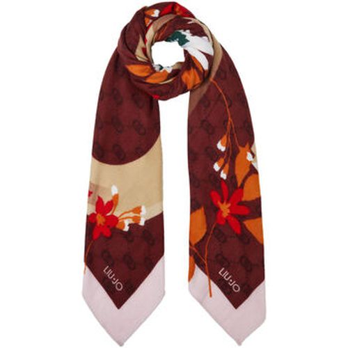 Echarpe Foulard à fleurs avec logo - Liu Jo - Modalova