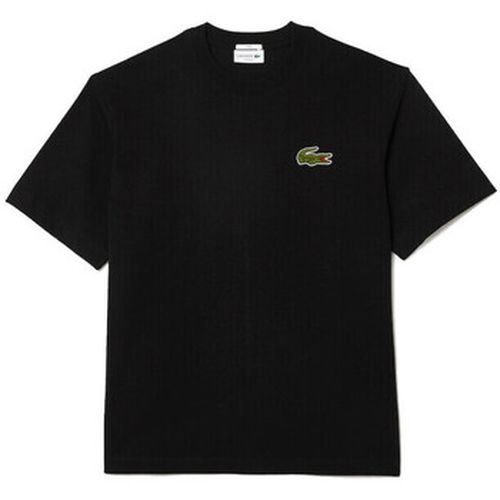 T-shirt T-SHIRT LOOSE FIT EN COTON ÉPAIS AVEC BADGE - Lacoste - Modalova