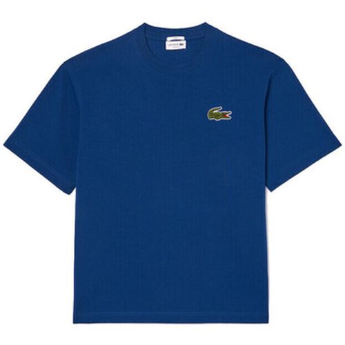 T-shirt T-SHIRT LOOSE FIT EN COTON ÉPAIS AVEC BADGE - Lacoste - Modalova