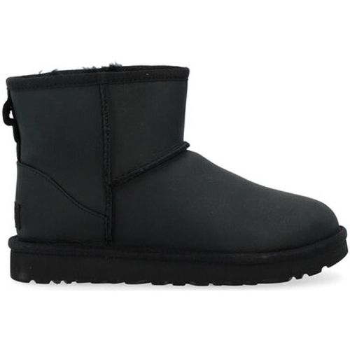 Boots Bottines Classic II Mini en cuir noir - UGG - Modalova