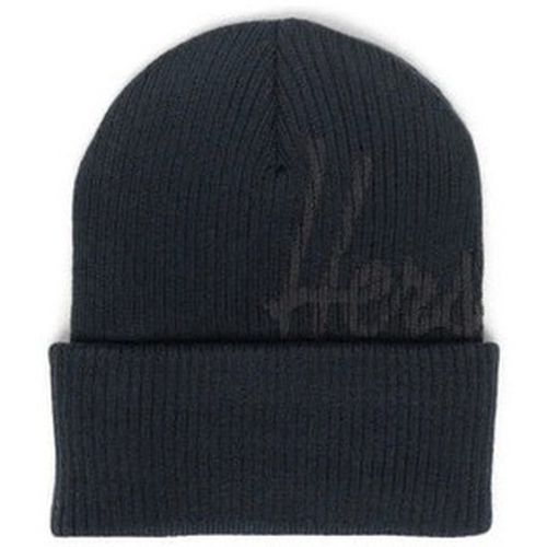 Bonnet Script Ribbed Black/Pirate Black - Herschel - Modalova