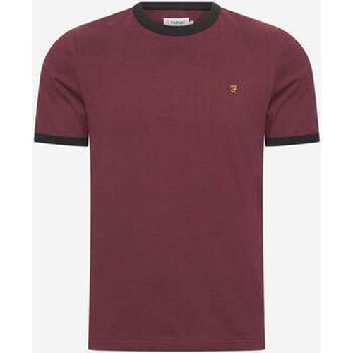 T-shirt Groves reg ringer - -red - Farah - Modalova