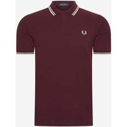 T-shirt Chemise à double bouts - ox blood ecru ecru - Fred Perry - Modalova