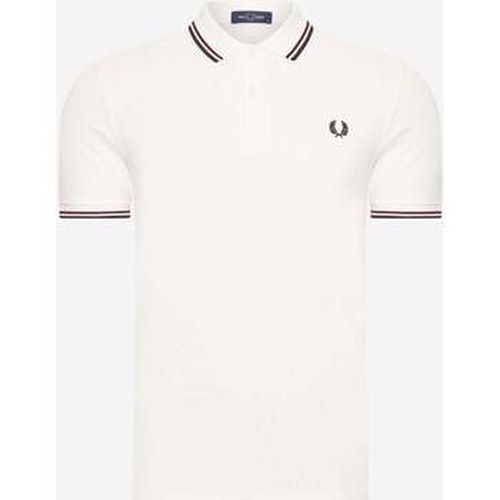 T-shirt Chemise Twin tipped - snow white burnt red navy - Fred Perry - Modalova