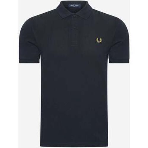 T-shirt Chemise unie - marine nid d'abeille - Fred Perry - Modalova