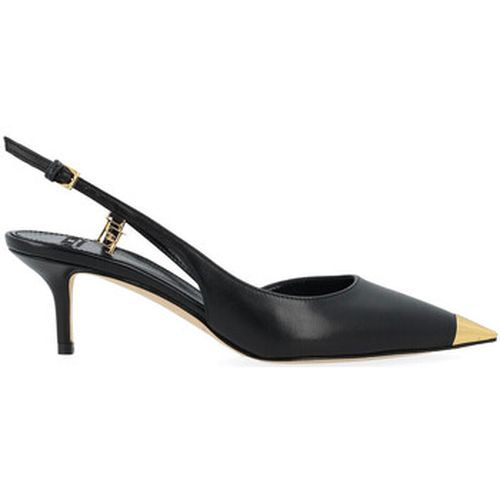 Chaussures escarpins Escarpin en cuir nappa noir avec virole - Elisabetta Franchi - Modalova