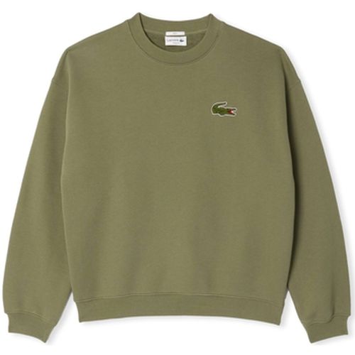 Sweat-shirt Loose Fit Badge Accent Sweatshirt - Kaki - Lacoste - Modalova