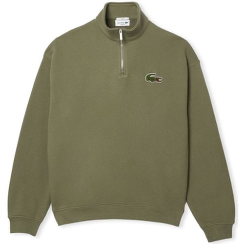 Sweat-shirt Loose Fit Zip Neck Sweatshirt - Kaki - Lacoste - Modalova