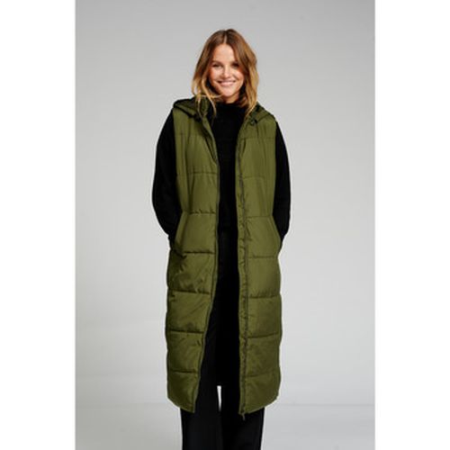 Veste Gilet long matelassé - foncé - Teeshoppen - Modalova