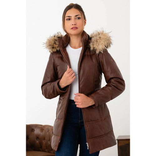 Veste ANOUK HOOD LAMB ORION COGNAC - Daytona - Modalova