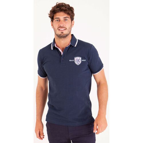 T-shirt Polo uni col popeline imprimée avec broderies - Camberabero - Modalova