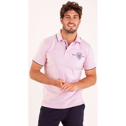 T-shirt Polo uni col popeline imprimée avec broderies - Camberabero - Modalova