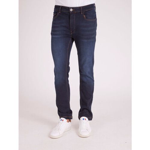 Pantalon Jean 5 poches avec surpiqûres contrastées - Camberabero - Modalova