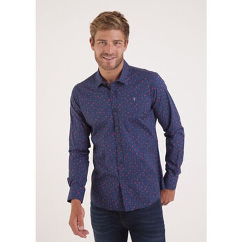 Chemise Chemise manches longues motifs fleurs marine - Camberabero - Modalova