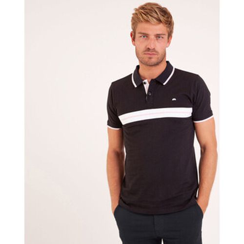 T-shirt POLO JERSEY UNI BANDES POITRINE - Camberabero - Modalova