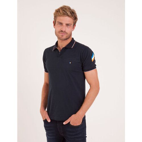 T-shirt Polo uni marine en jersey - Camberabero - Modalova