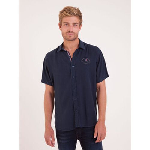 Chemise Chemise unie manches courtes marine - Camberabero - Modalova