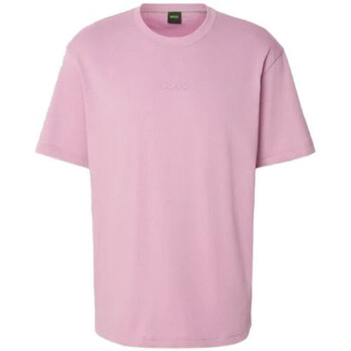 T-shirt T-SHIRT TEE 10 EN COTON MAUVE - BOSS - Modalova