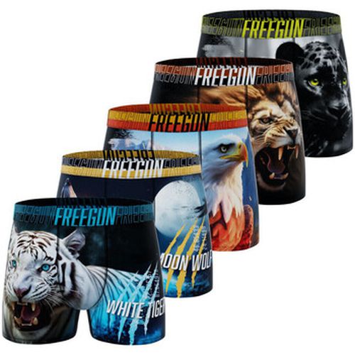 Boxers Lot de 5 boxers Garantie 2 ans Wild Animals - Freegun - Modalova