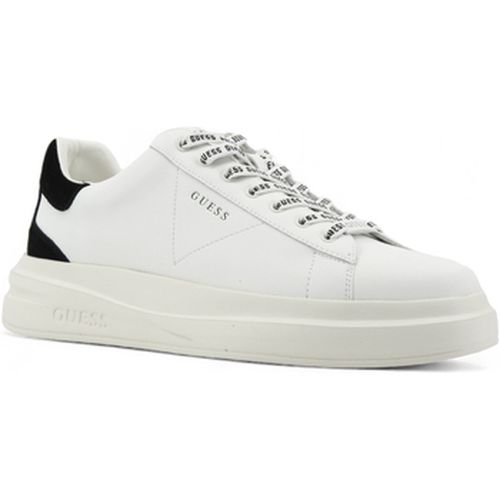 Chaussures Retro Suede Sneaker Uomo White Black FMPVIBSUE12 - Guess - Modalova