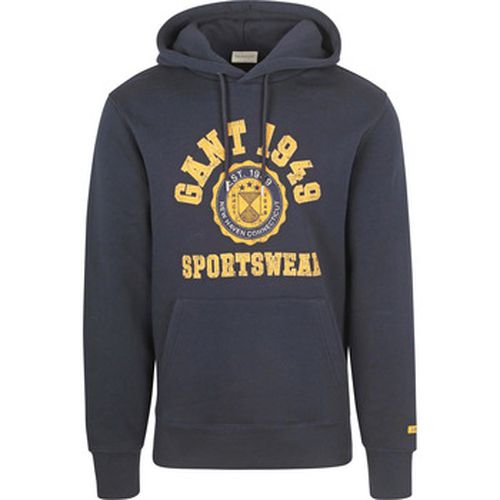 Sweat-shirt Hoodie Graphic Logo Marine - Gant - Modalova