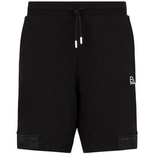 Short Tonal Tape Logo Series Board Shorts - Black - Ea7 Emporio Armani - Modalova