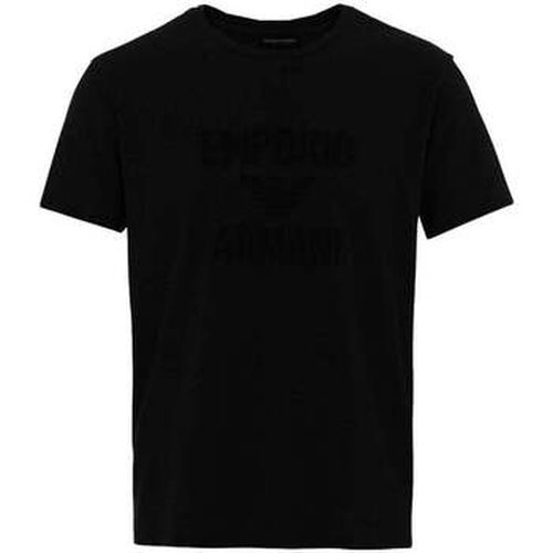 T-shirt Beach Woven Logo T-Shirt - Black - Emporio Armani - Modalova