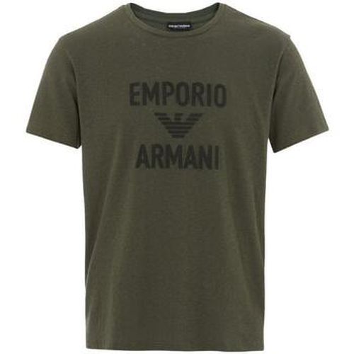 T-shirt Beach Woven Logo T-Shirt - Military Green - Emporio Armani - Modalova