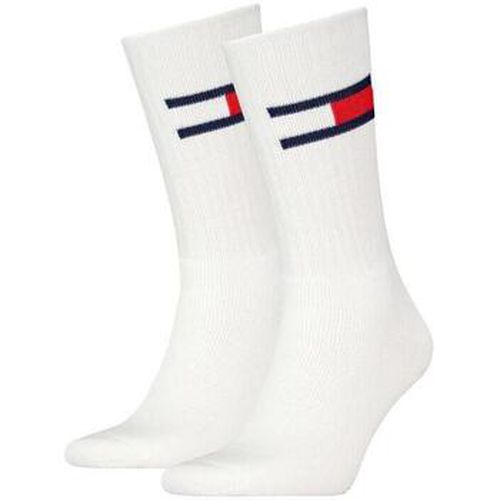 Chaussettes 2 Pack Flag Logo Socks White - Tommy Hilfiger - Modalova