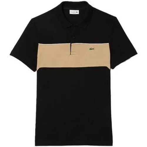 T-shirt Colour Block Polo Shirt Black/Beige - Lacoste - Modalova