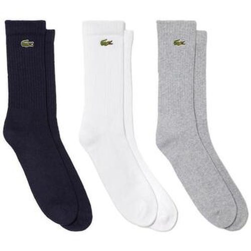 Chaussettes Sport 3 Pack High Cut Socks Grey/White/Navy - Lacoste - Modalova